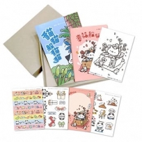 幸福躲貓貓禮物書A款：找到幸運小貓，本日幸運加倍【內含畫冊＋萬用曆手帳＋著色卡＋手帳貼紙包】