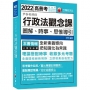 2022尹析老師的行政法觀念課:圖解、時事、思惟導引:全新素養導向!(高普/地特/司法/警察/移民/鐵路)