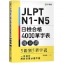 JLPT N1-N5 日檢合格 4000 單字表隨身讀: 5 級別 5 單字表,一本搞定應試合格必備字彙!